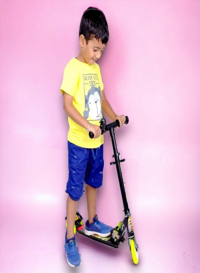 SPEEDFOX Street Rider Metal Kick Scooter for Kids of Ages 6-13 Years | 2 Wheel Scooter, Foldable Design, 3 Adjustable Height Option with Rear Braking | Max User Weight 50kg (Smarty) (Black) - Image 5